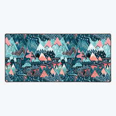 Maximalist Mountain Maze Extended Mousepad