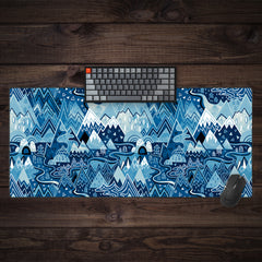 Maximalist Mountain Maze Extended Mousepad