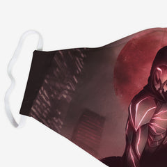 The Red Prowler Cloth Face Mask - Gustavo Landsmann - Corner