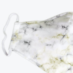 Faux Marble Pattern Face Mask