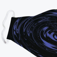 Liquid Metal Whirlpool Face Mask - Inked Gaming - EG - Corner - Blue