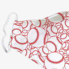 Take Me Out To The Ball Game Face Mask - Inked Gaming - HD - Corner - Red