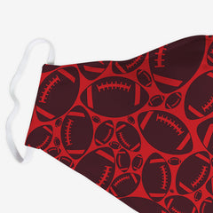 Touchdown Face Mask - Inked Gaming - HD - Mockup - Red - Corner 