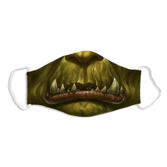 Green Orc Cloth Face Mask - Rogier Vandebeek - Mockup