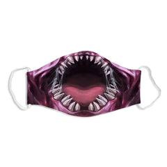 Purple Horror Cloth Face Mask - Rogier Vandebeek - Mockup