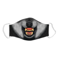 Snarling Werewolf Cloth Face Mask - Inked Gaming - Mockup