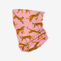 Bengal Tigers Face Shield - TigaTiga - Mockup - Pink