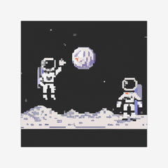 Pixel Astronauts On The Moon Wargaming Mat
