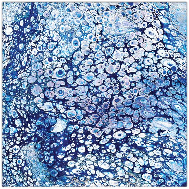 Blue Bubbles Wargaming Mat - Jessica Torres - Mockup