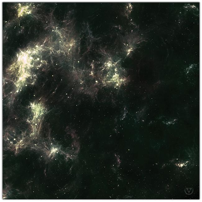 Emerald Constellation Wargaming Mat - Martin Kaye - Mockup