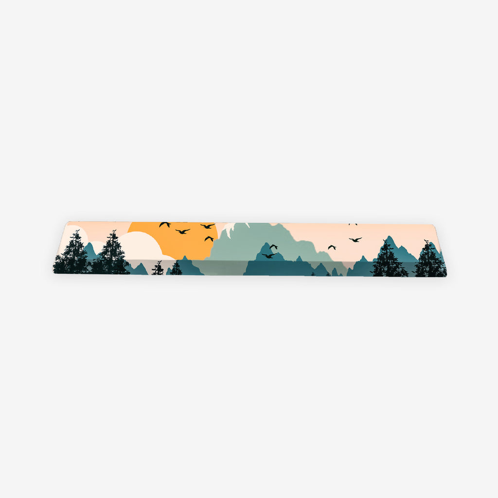 Mountain Spring Spacebar Keycap - Carbon Beaver - Mockup