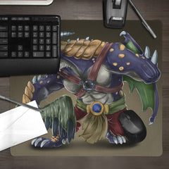 Amputee Dragon Fighter Mousepad