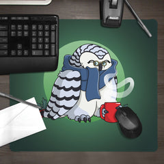 Cozy Winter Owl Mousepad