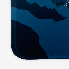 Blue Winter Mountain Mousepad - Carbon Beaver - Corner  - 09