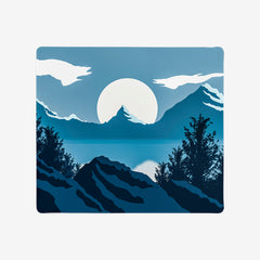 Blue Winter Mountain Mousepad - Carbon Beaver - Mockup - 09
