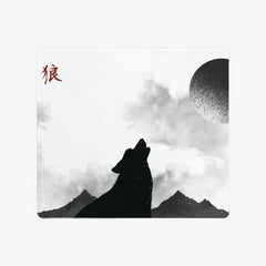 Wolf Shadow Mousepad - Carbon Beaver - Mockup - Red - 09