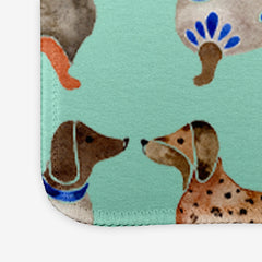Dachshunds Mousepad - CatCoq - Corner - Mint - 09