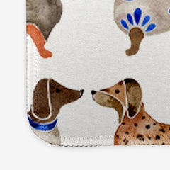 Dachshunds Mousepad - CatCoq - Corner - White - 09