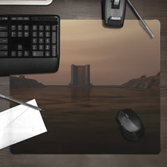 Tower Beyond The Mist Mousepad - DALL-E By Open AI - Lifestyle- 09