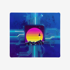 Synthwave Space Reactor Circuit Mousepad - Forge22 - Mockup - 09