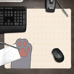 Black Bean Kitten Paws Mousepad