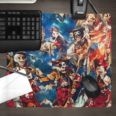 AI Alien Costume Party in Space Mousepad - Inked Gaming - AI - Lifestyle  - 09