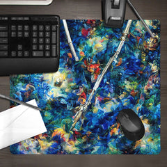 Chaotic AI Sword Fight Mousepad - Inked Gaming - AI - Lifestyle - 09