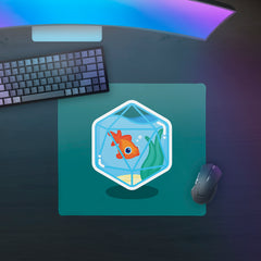 D20 Goldfish Mousepad