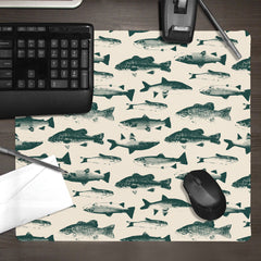 Fish Stamps Mousepad