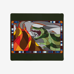Stained Glass Dinosaur Mousepad