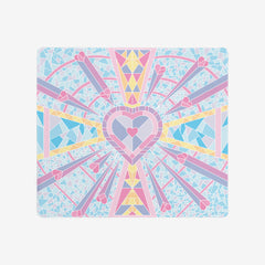 Stained Glass Heart Mousepad