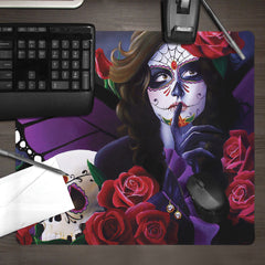 Sugar Skull Rose Garden Mousepad