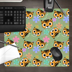 Tigers and Pinwheels Pattern Mousepad - Melanie Shovelski - LIfestyle - 09