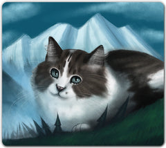 Wild Mountain Cat Mousepad - Nathan Williams - Mockup -09