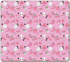 Flirty Emoji Pattern Mousepad - PeckNOrder - Mockup - 09