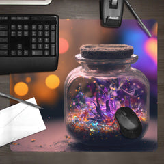 Glimmering Hexes Mousepad