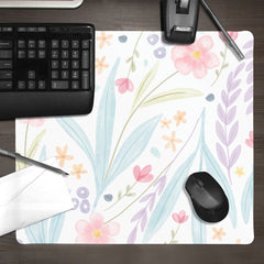 Blue and Blooms Mousepad