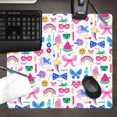 Happy Place Hair Clips Mousepad