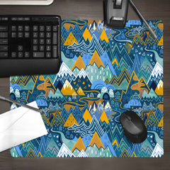Maximalist Mountain Maze Mousepad