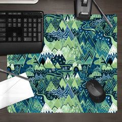 Maximalist Mountain Maze Mousepad