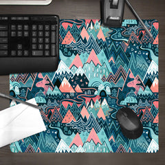 Maximalist Mountain Maze Mousepad