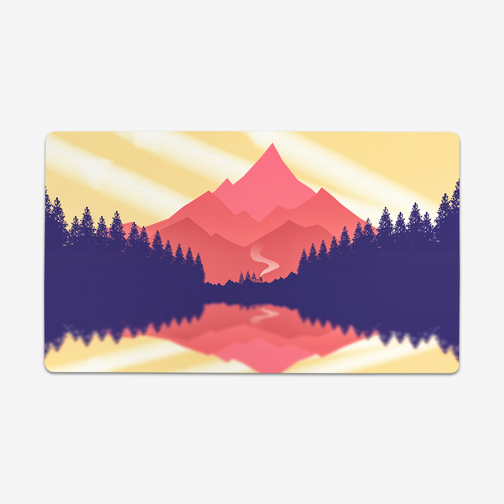 Lake Cabin Playmat - Carbon Beaver - Mockup