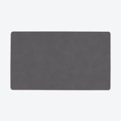Faux Leather Pattern Thin Desk Mat - Inked Gaming - EG - Mockup - Gray