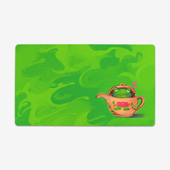 Teacup Froggy Playmat - Inked Gaming - MC - Mockup - Green