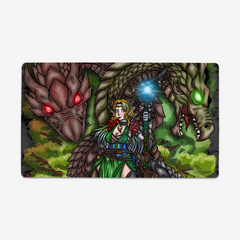 Wood Dragon Druid Playmat - Mia Valley - Mockup