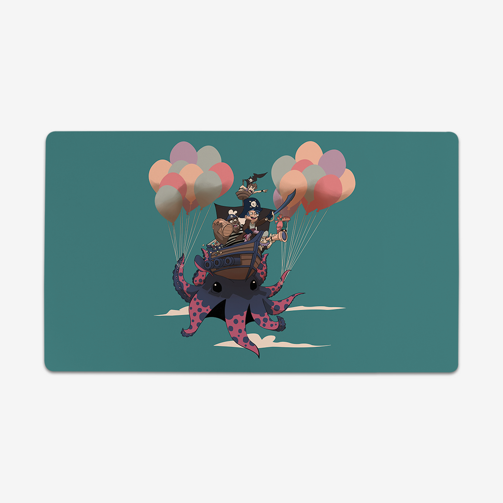 Balloon Octopus Pirates Playmat - Papyr Collective - Mockup