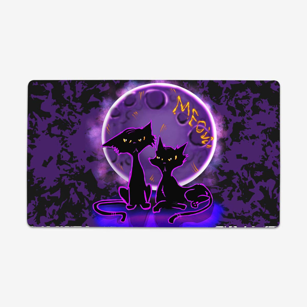 Cosmic Cats Playmat - Why Try Designs - Mockup