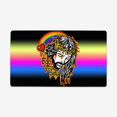 For Your Sins Playmat - Why Try Designs - Mockup - Rainbow