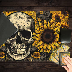Skull Sunflowers Playmat