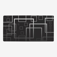 Matrix Of Squares Playmat - Carbon Beaver - Mockup - Gray - 28